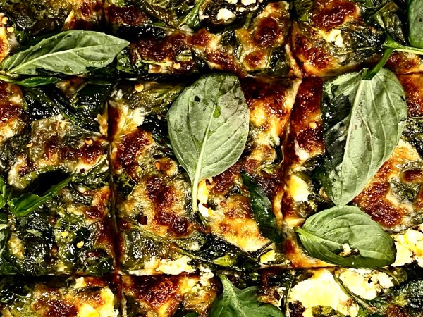 Image of baked pizza